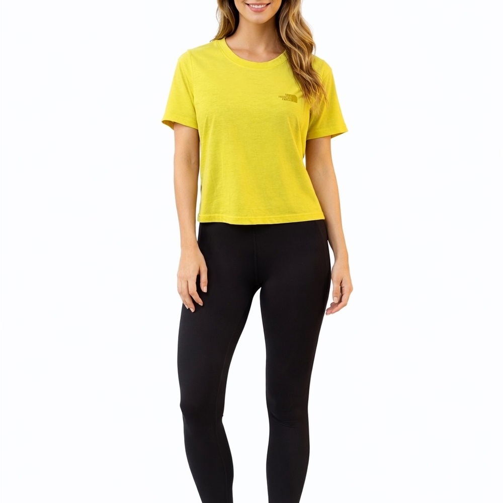 The North Face Size Medium Green Twist Back Activewear Top